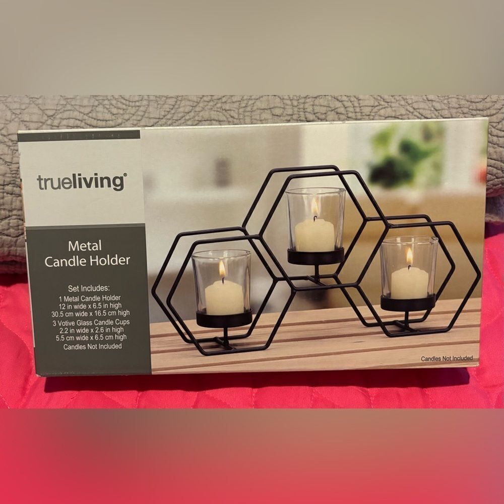 NEW! Metal Candle Holder NWT